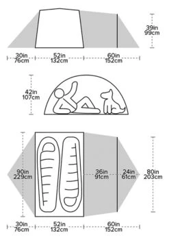 Big Agnes Tiger Wall UL2 Solution Dye Tent -Robens Butik 65000166 3