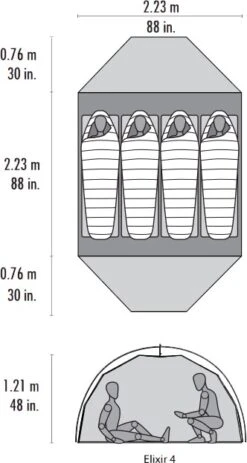 MSR Elixir™ 4 Tent -Robens Butik 65100100 2