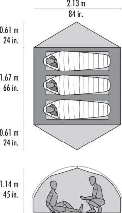 MSR Carbon Reflex™ 3 Ultralight Tent -Robens Butik 65100146 2