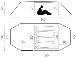FJÄLLRÄVEN Abisko Endurance 4 Tent -Robens Butik 65100166 1