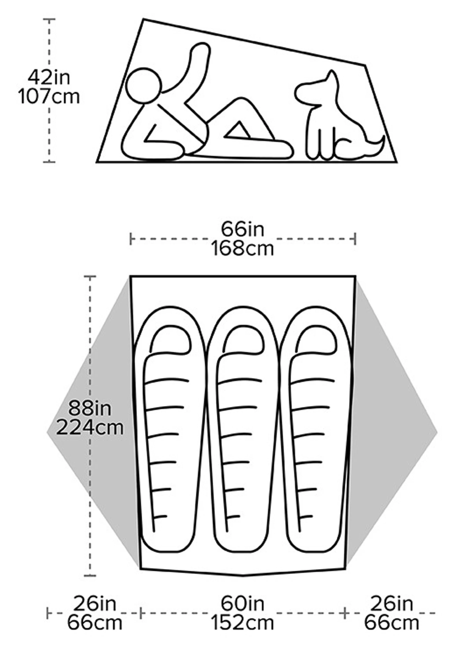 Big Agnes Tiger Wall UL3 Solution Dye Tent 6 Big Agnes Tiger Wall UL3 Solution Dye Tent - Billede 4