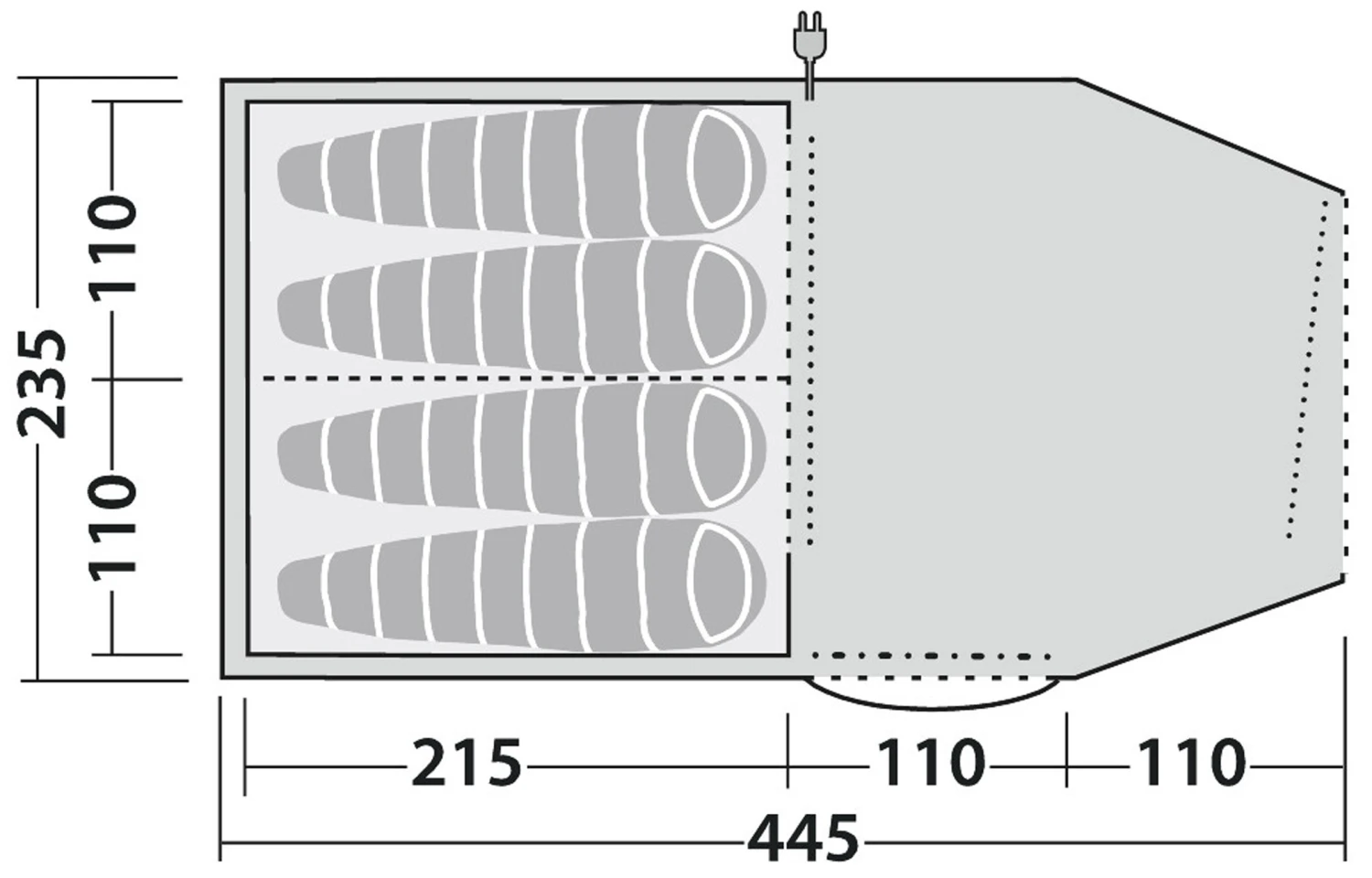 Robens Double Dreamer 4 Tent 11 Robens Double Dreamer 4 Tent - Billede 9