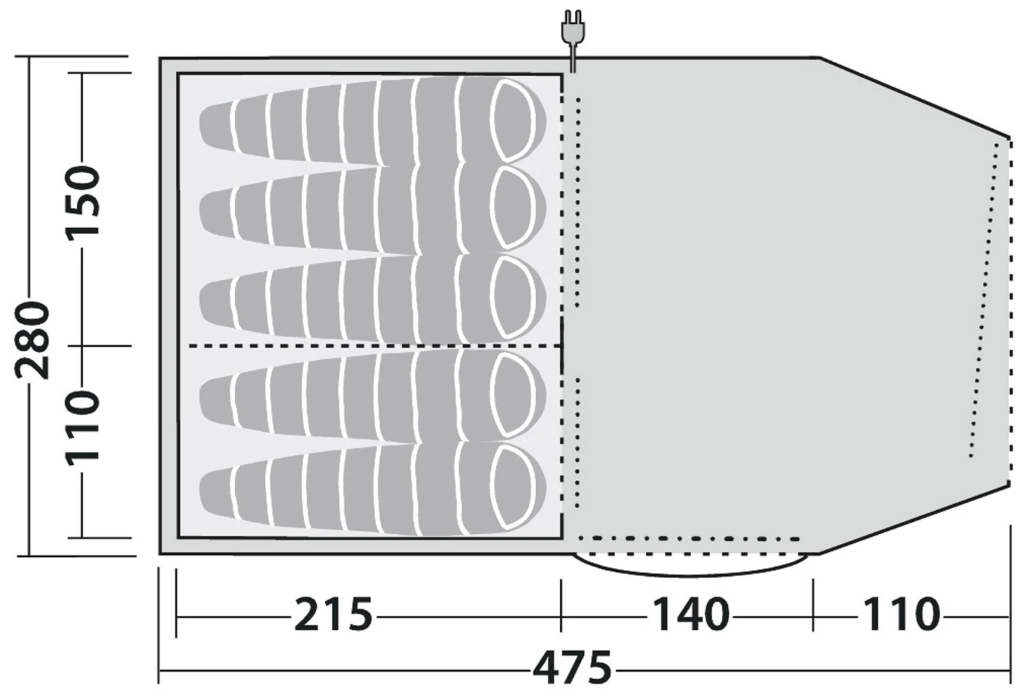 Robens Double Dreamer 5 Tent 11 Robens Double Dreamer 5 Tent - Billede 9