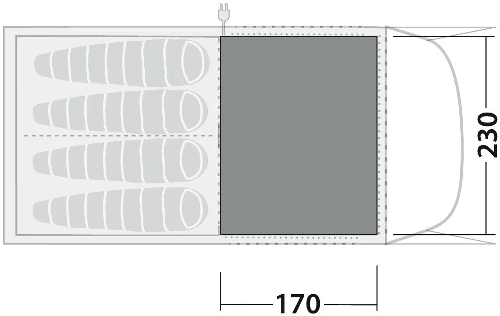 Robens Fleece Carpet Wolf Moon 4XP 4 Robens Fleece Carpet Wolf Moon 4XP - Billede 2