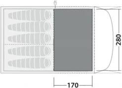 Robens Fleece Carpet Wolf Moon 5XP -Robens Butik 65800028 1